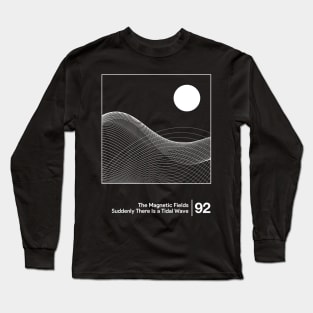 The Magnetic Fields / Minimalist Graphic Artwork Design Long Sleeve T-Shirt